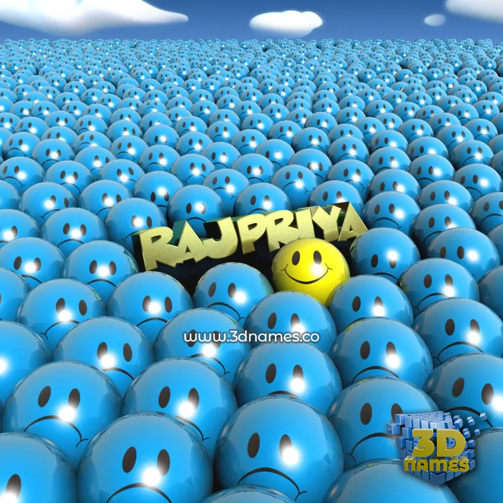 rajpriya in Special Smileys style - 3D name wallpaper
