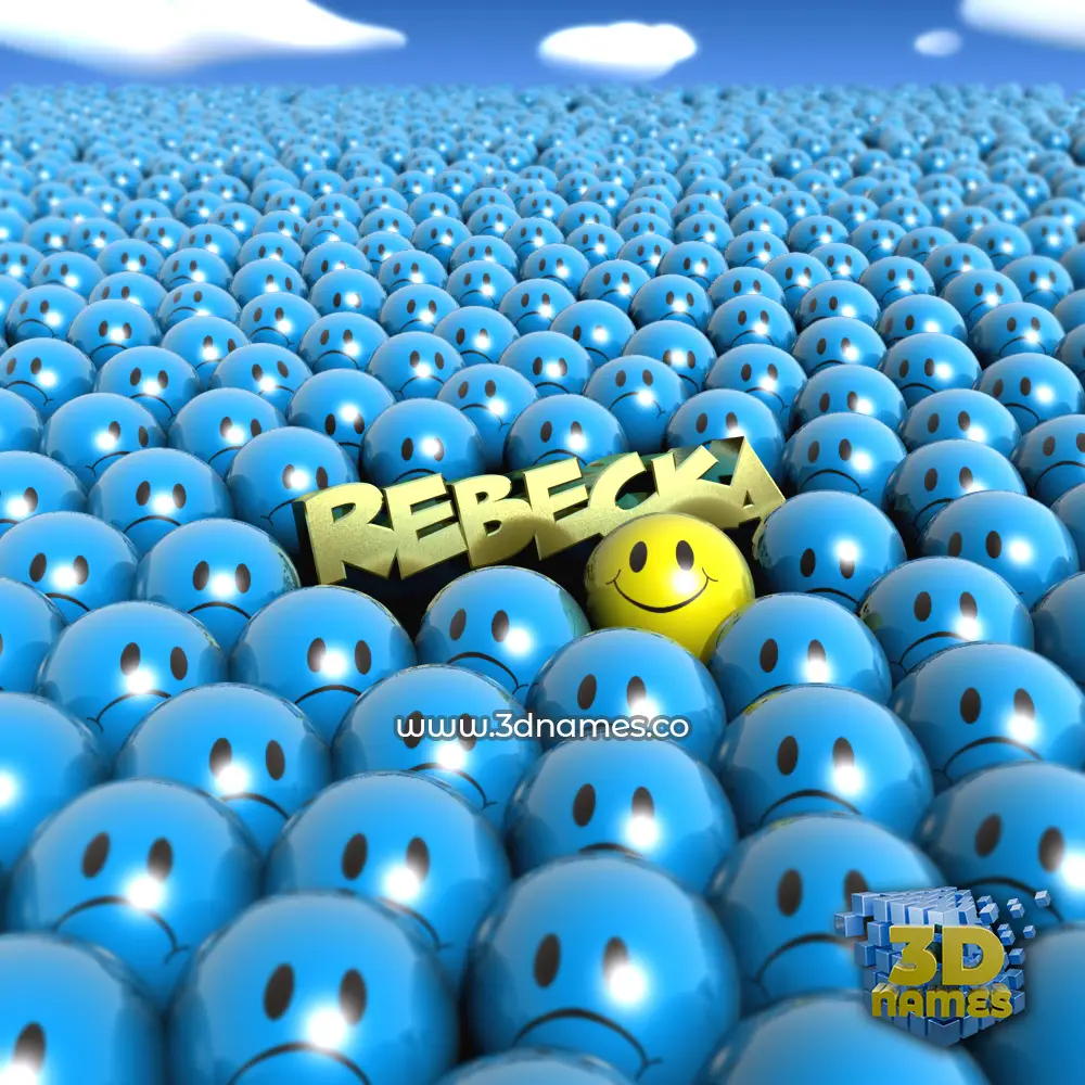 rebecka in Special Smileys style - 3D name wallpaper