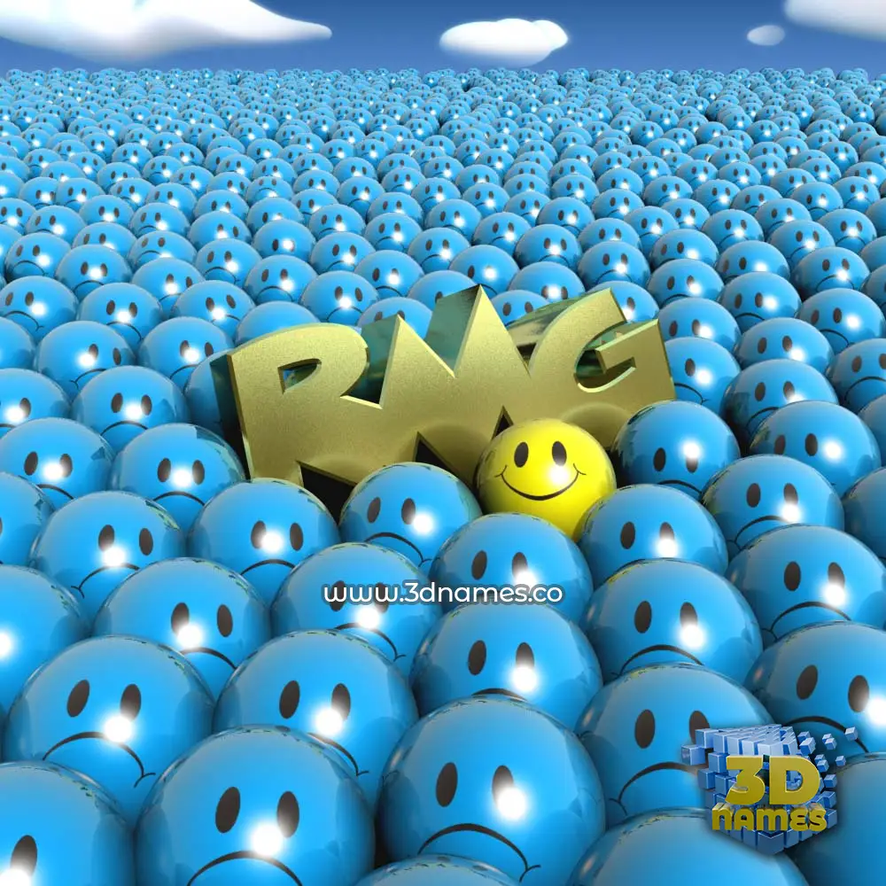 rmg in Special Smileys style - 3D name wallpaper