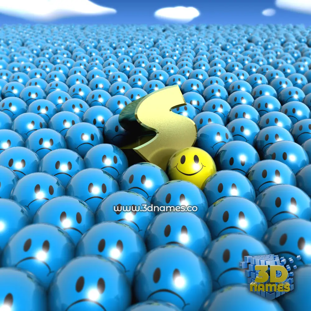 s in Special Smileys style - 3D name wallpaper