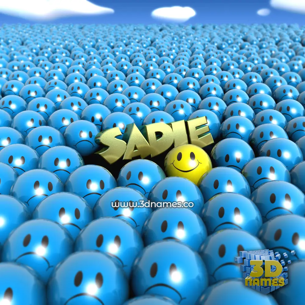 sadie in Special Smileys style - 3D name wallpaper