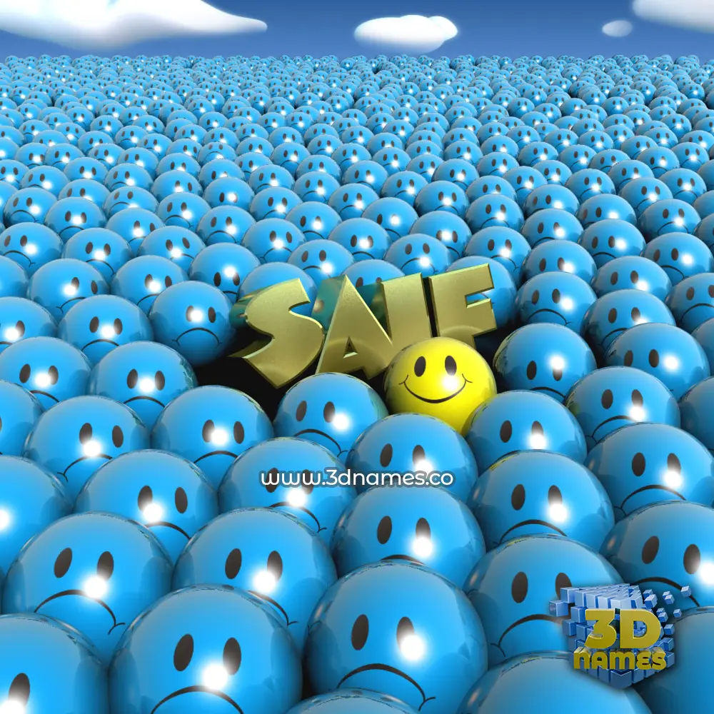saif in Special Smileys style - 3D name wallpaper