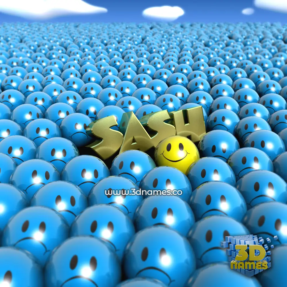 sash in Special Smileys style - 3D name wallpaper