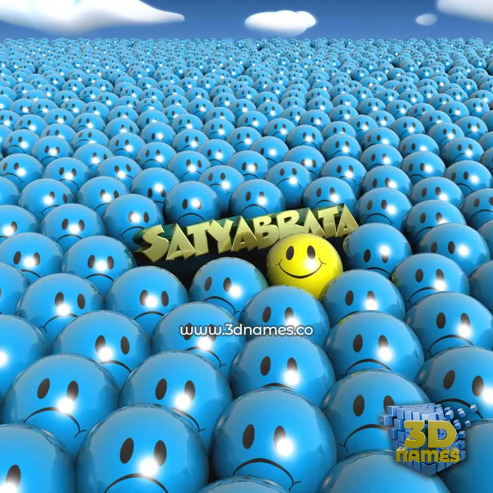 satyabrata in Special Smileys style - 3D name wallpaper