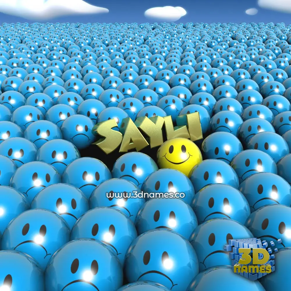 sayli in Special Smileys style - 3D name wallpaper