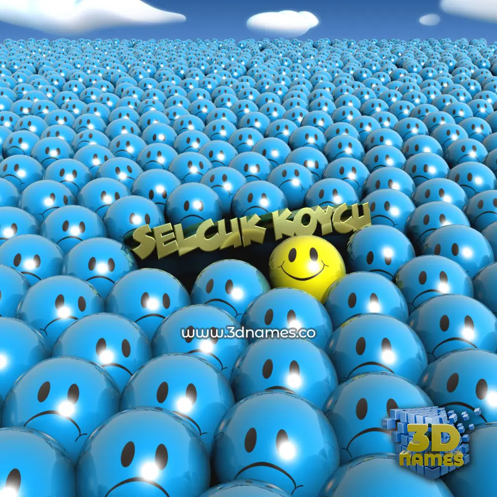 selcuk koycu in Special Smileys style - 3D name wallpaper