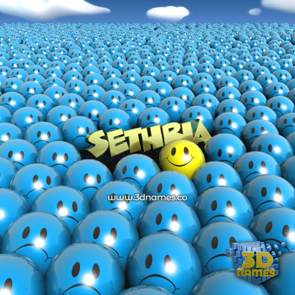 sethria in Special Smileys style - 3D name wallpaper