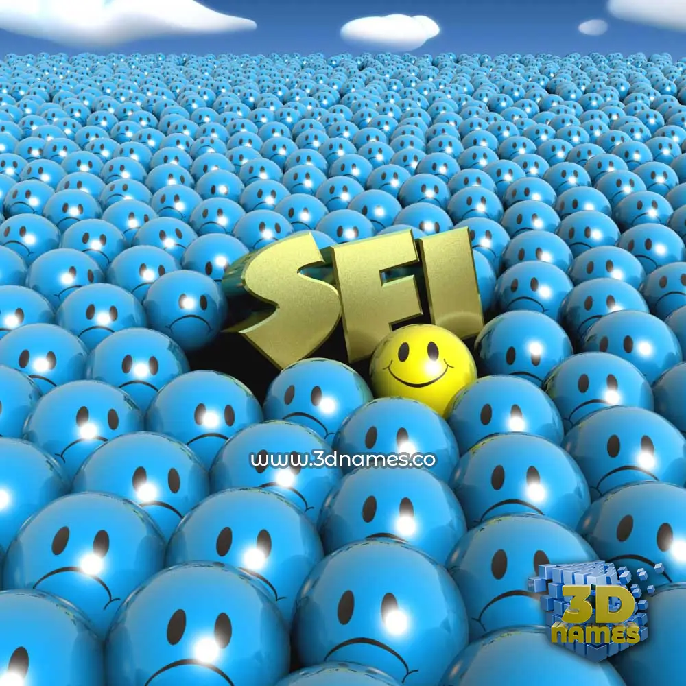 sfi in Special Smileys style - 3D name wallpaper