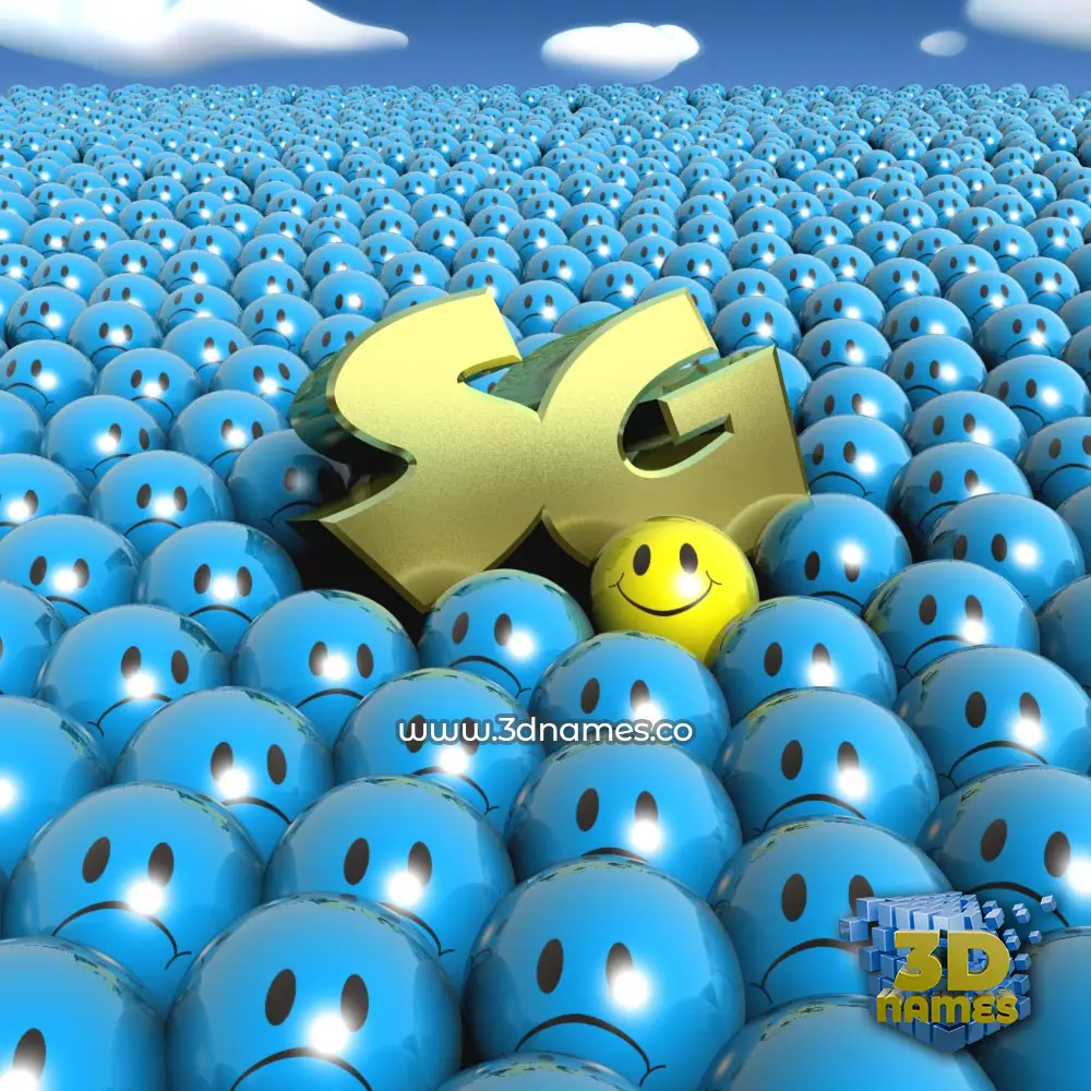 sg in Special Smileys style - 3D name wallpaper