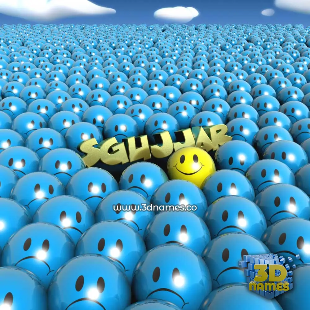 sgujjar in Special Smileys style - 3D name wallpaper
