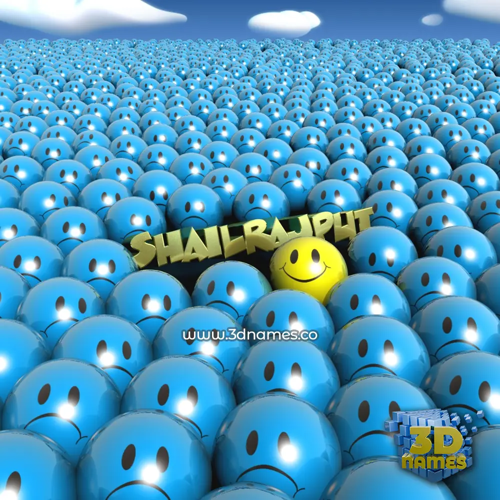 shailrajput in Special Smileys style - 3D name wallpaper