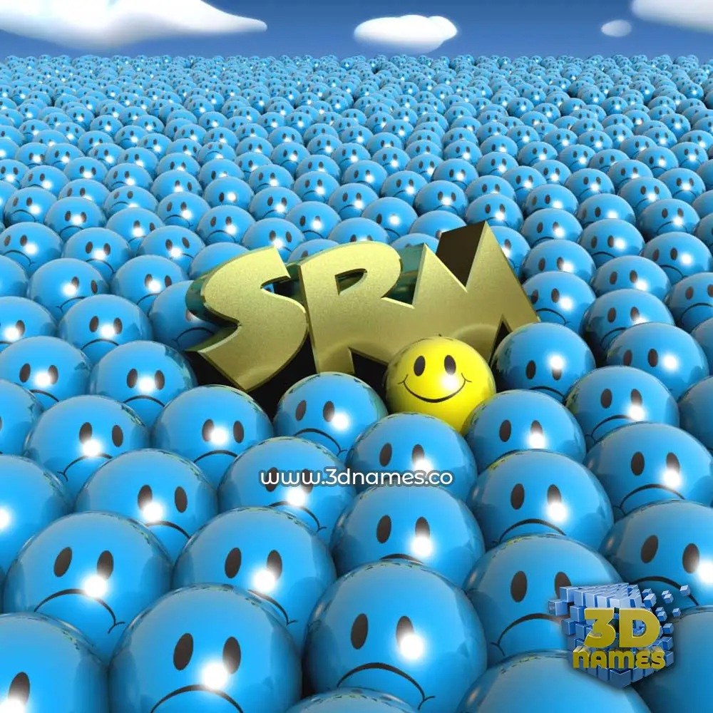 srm in Special Smileys style - 3D name wallpaper
