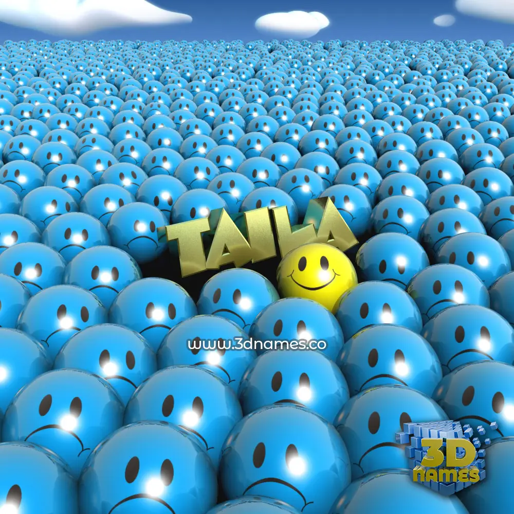 taila in Special Smileys style - 3D name wallpaper