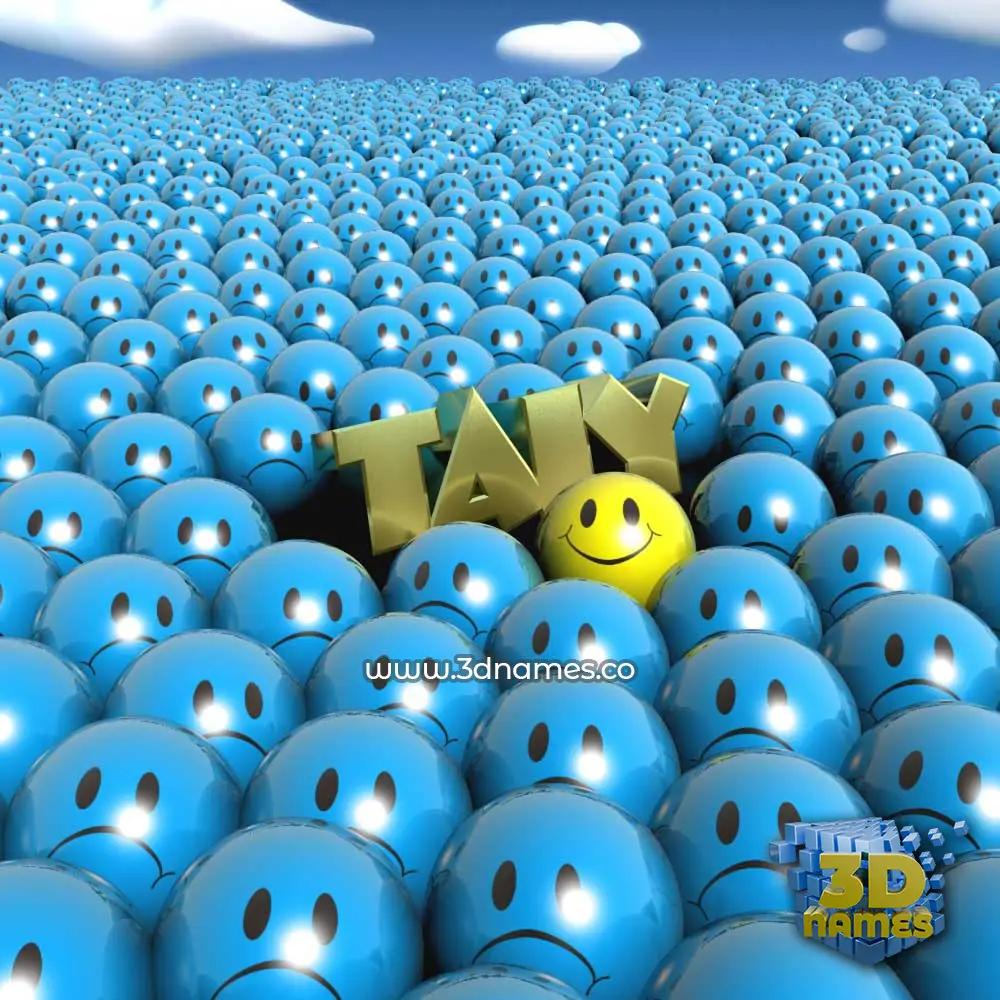 taiy in Special Smileys style - 3D name wallpaper