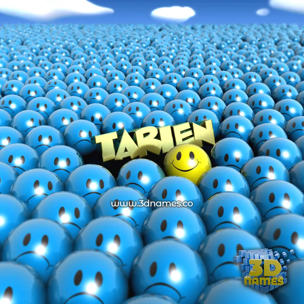 tarien in Special Smileys style - 3D name wallpaper