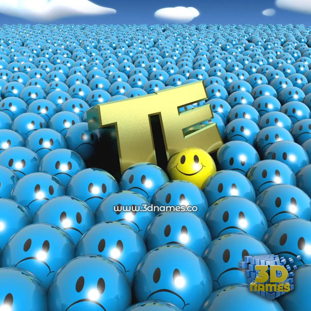 te in Special Smileys style - 3D name wallpaper