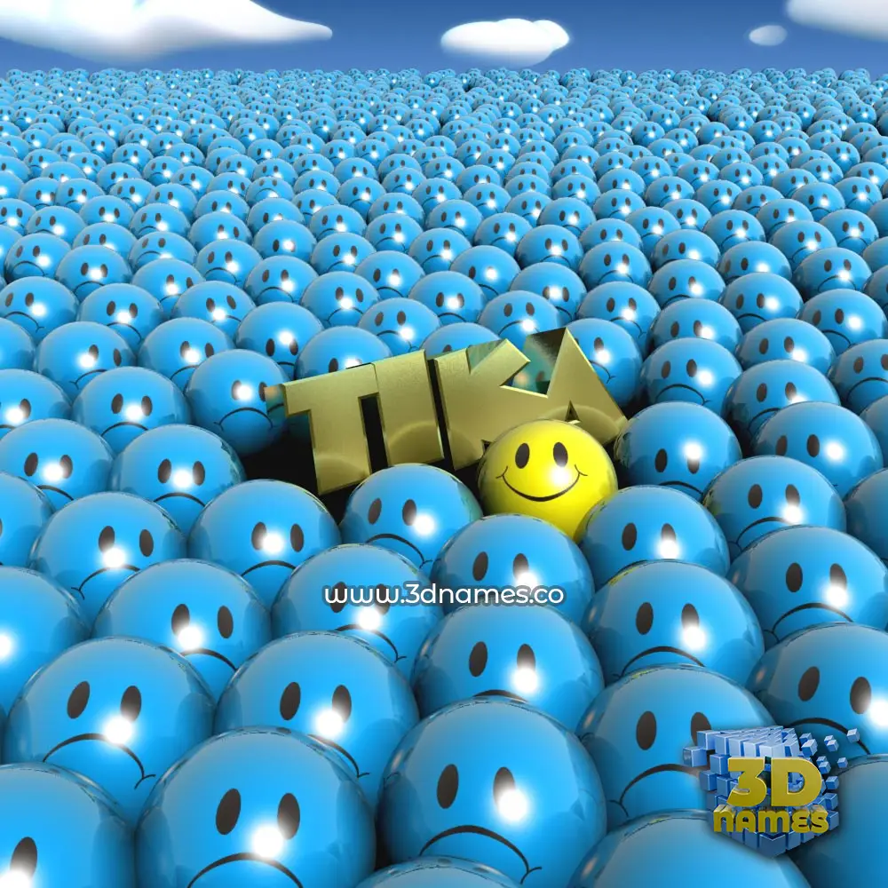 tika in Special Smileys style - 3D name wallpaper