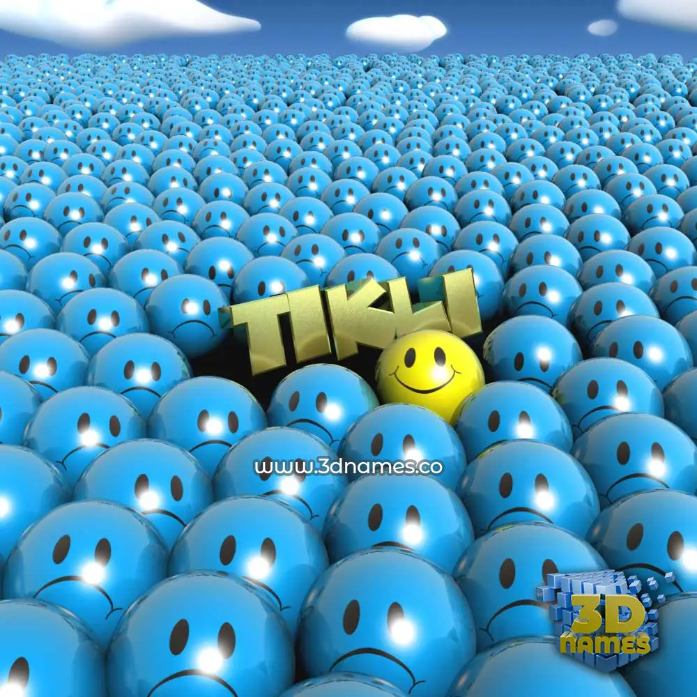 tikli in Special Smileys style - 3D name wallpaper