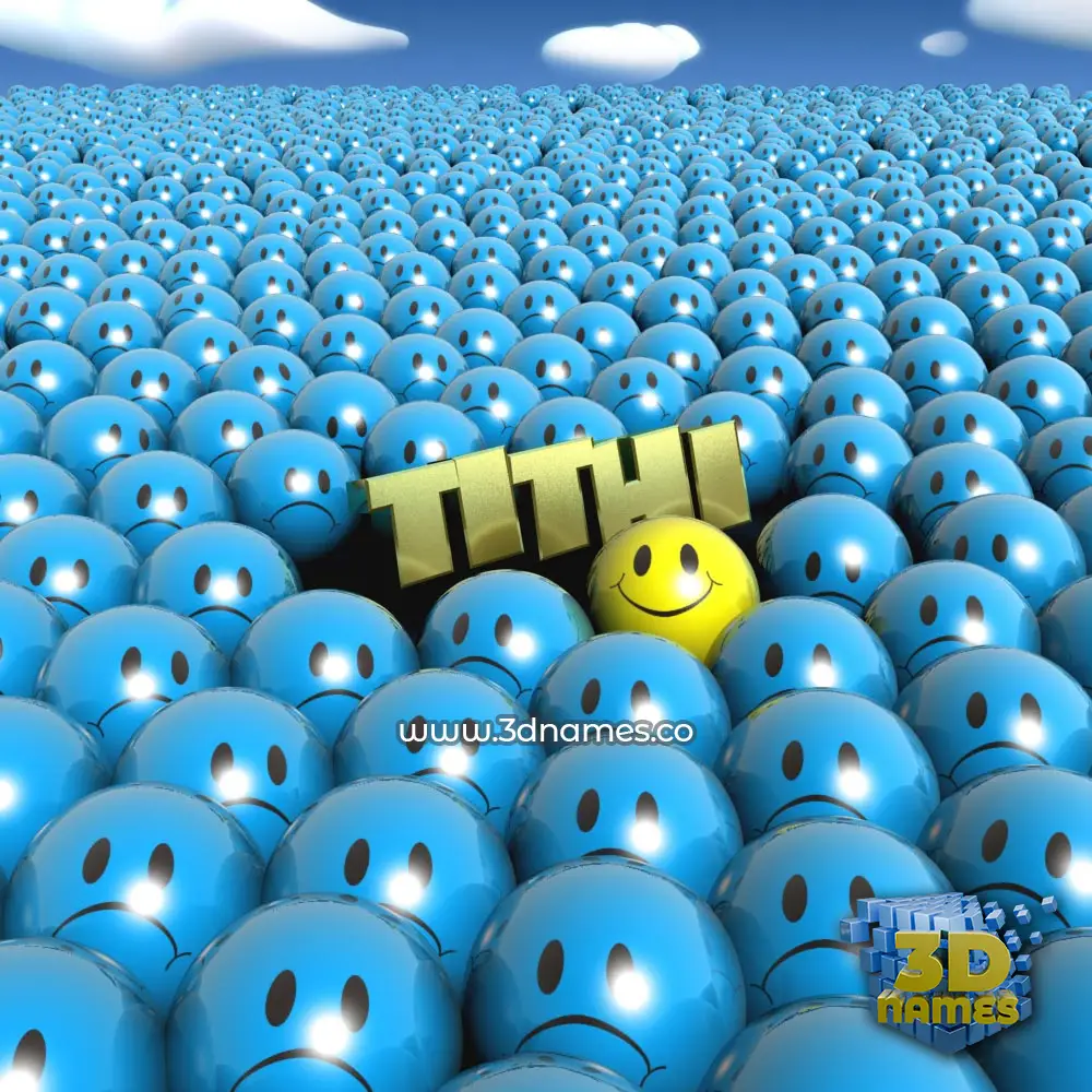 tithi in Special Smileys style - 3D name wallpaper