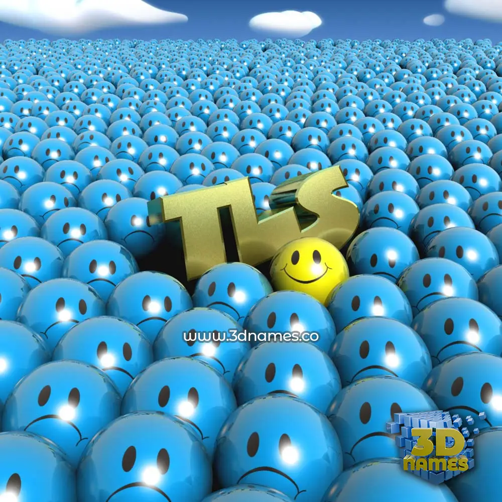 tls in Special Smileys style - 3D name wallpaper