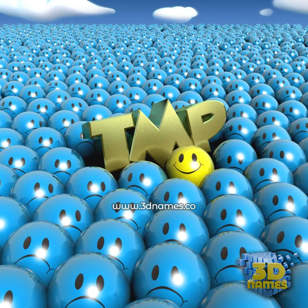 tmp in Special Smileys style - 3D name wallpaper