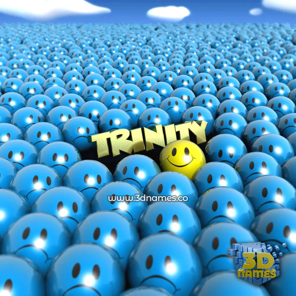 trinity in Special Smileys style - 3D name wallpaper