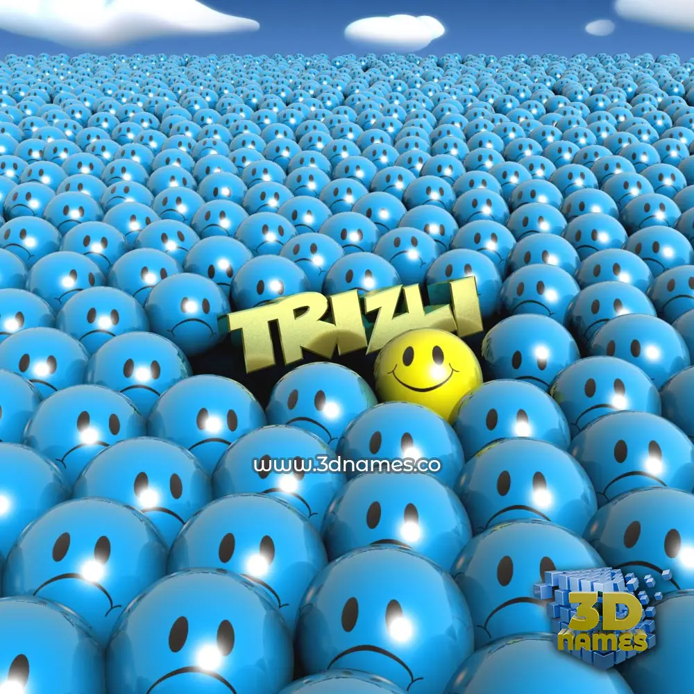 trizli in Special Smileys style - 3D name wallpaper
