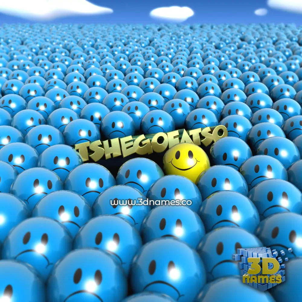 tshegofatso in Special Smileys style - 3D name wallpaper