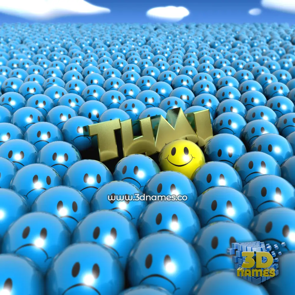 tumi in Special Smileys style - 3D name wallpaper