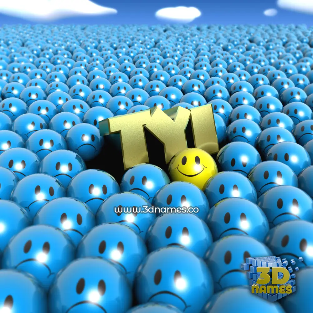 tyi in Special Smileys style - 3D name wallpaper