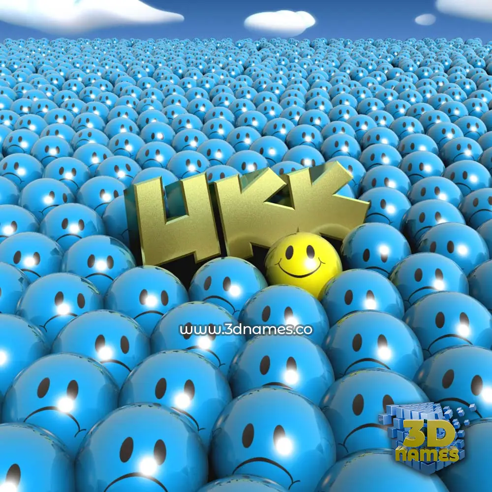 ukk in Special Smileys style - 3D name wallpaper