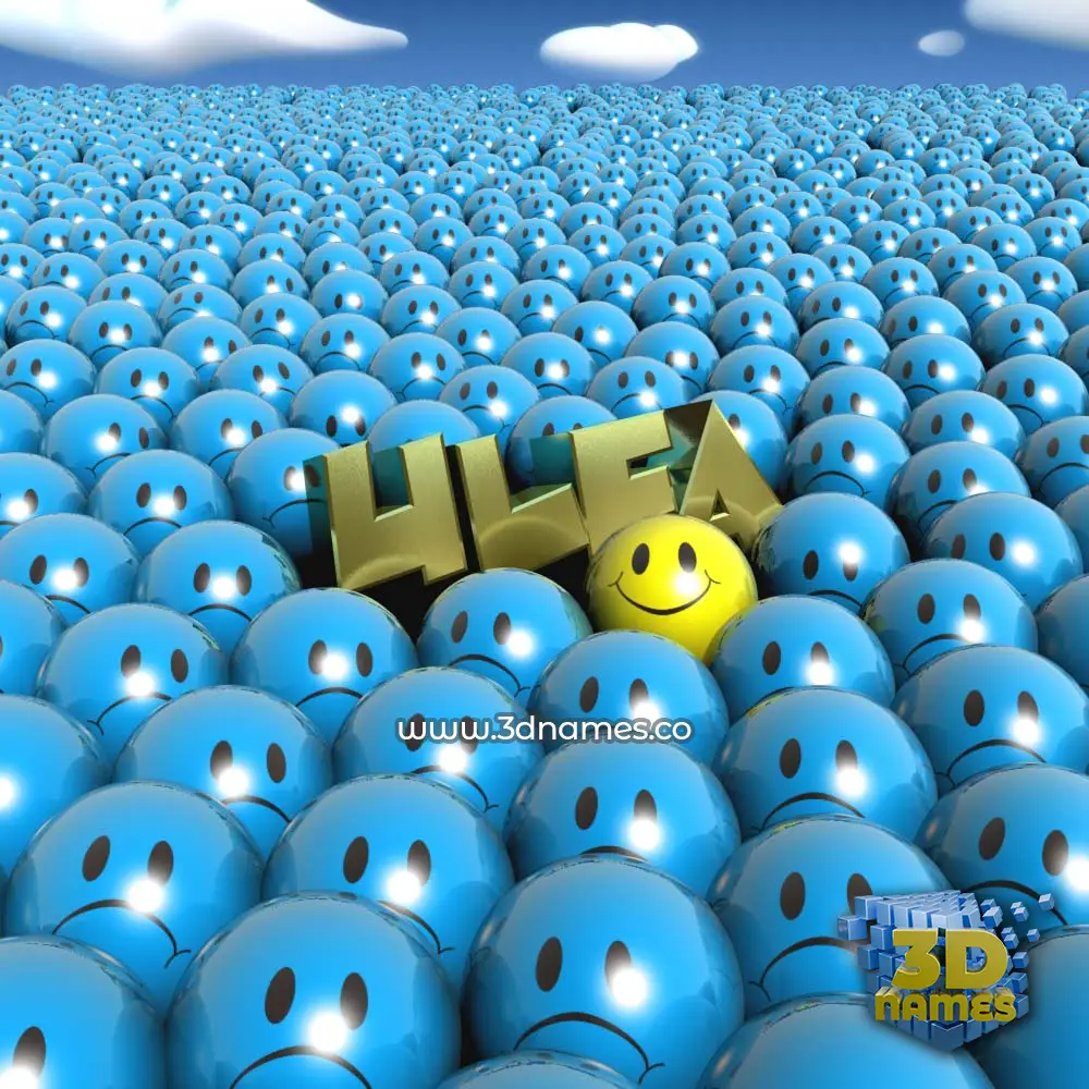 ulfa in Special Smileys style - 3D name wallpaper