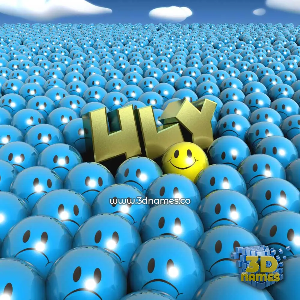 uly in Special Smileys style - 3D name wallpaper
