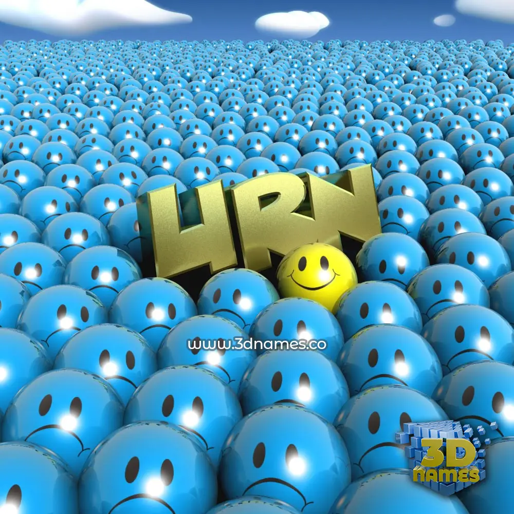 urn in Special Smileys style - 3D name wallpaper