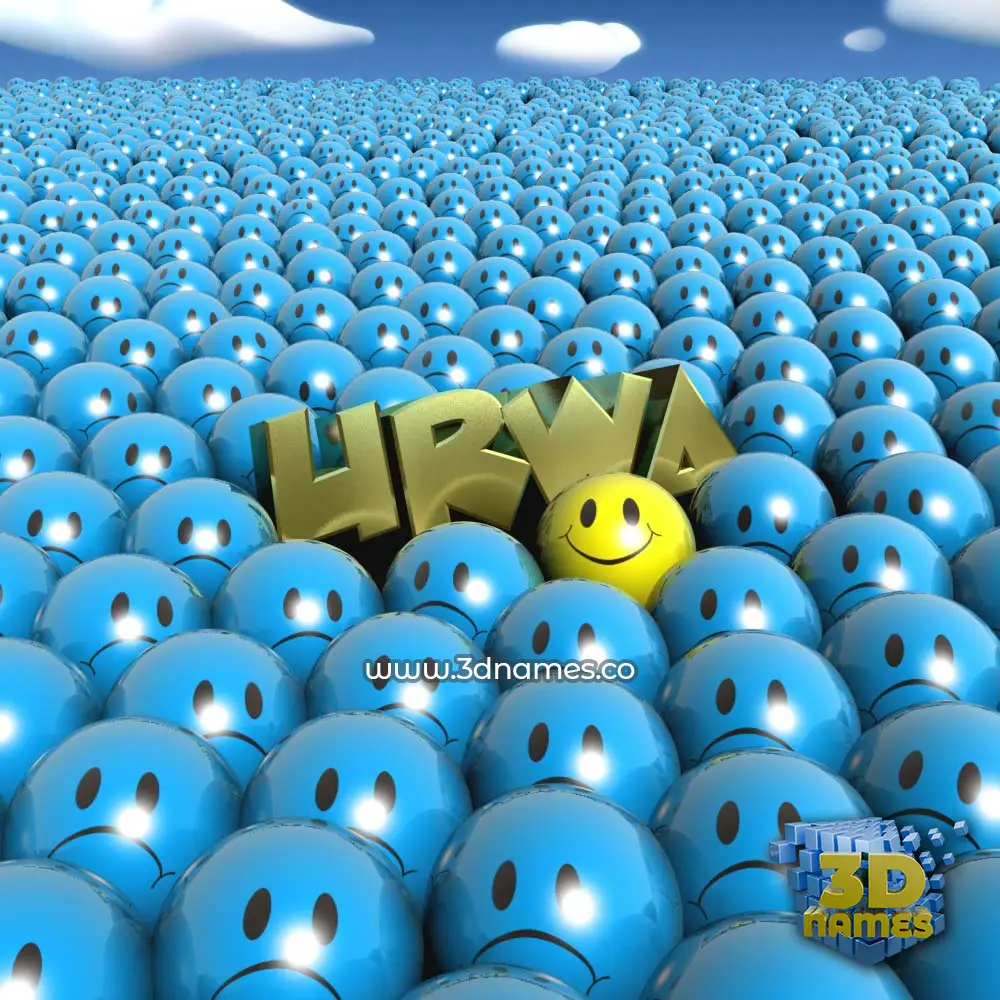 urwa in Special Smileys style - 3D name wallpaper