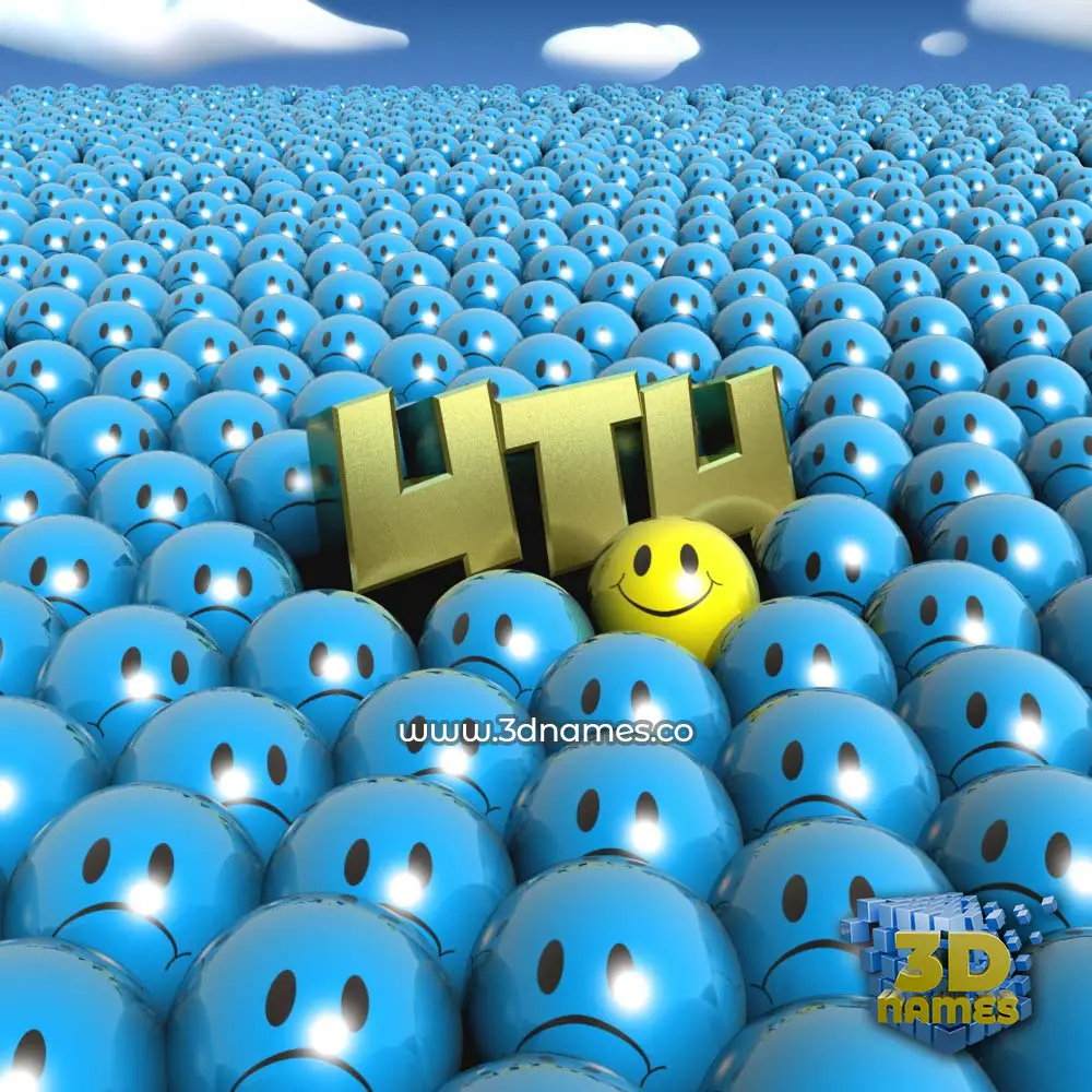utu in Special Smileys style - 3D name wallpaper