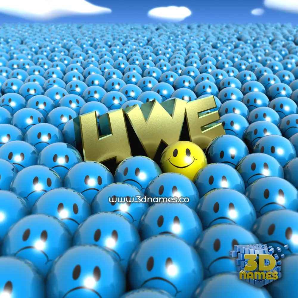 uwe in Special Smileys style - 3D name wallpaper