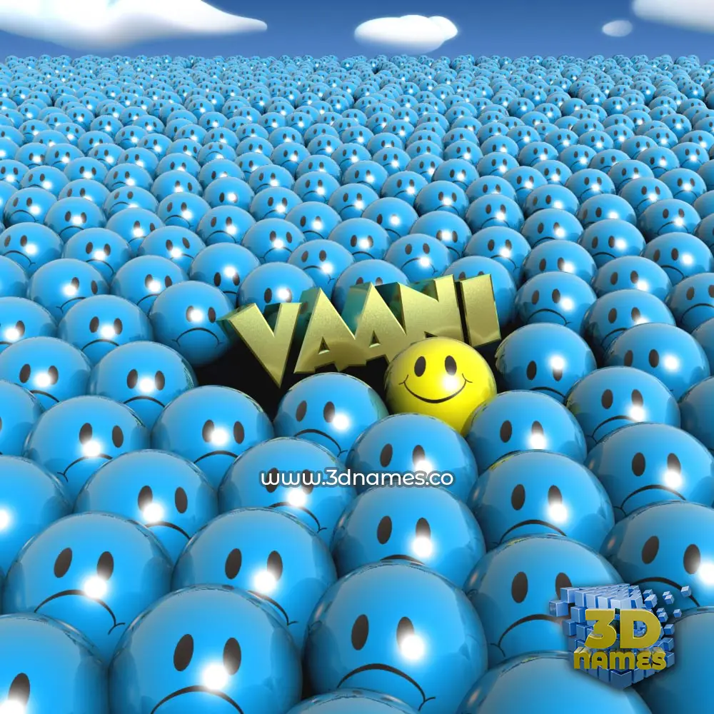 vaani in Special Smileys style - 3D name wallpaper
