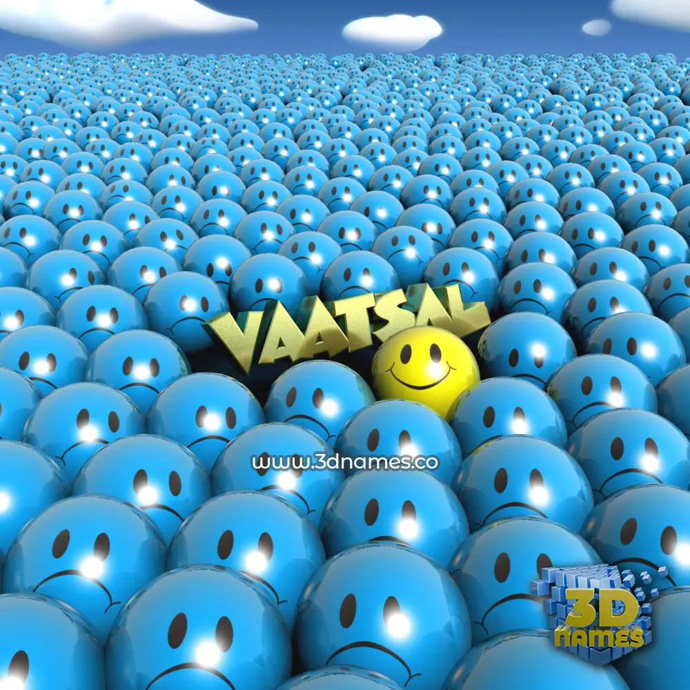 vaatsal in Special Smileys style - 3D name wallpaper