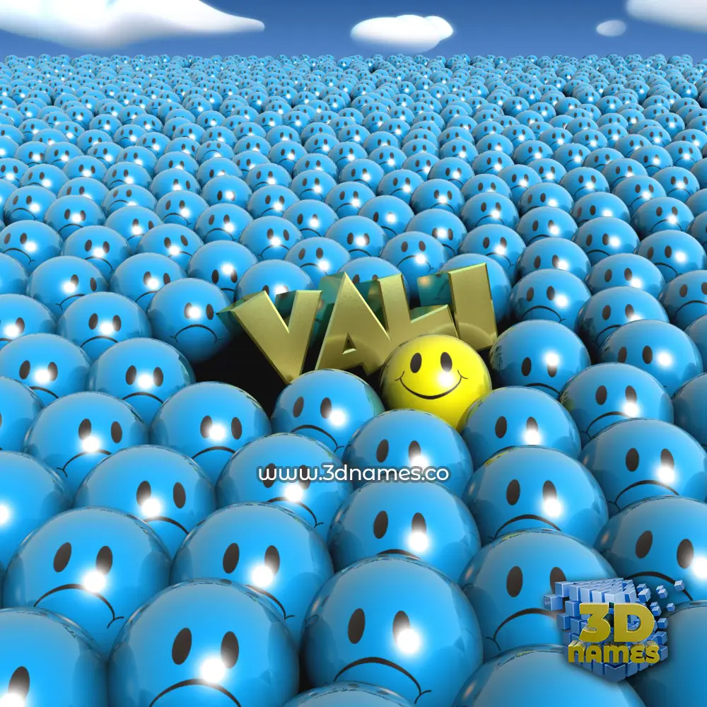 vali in Special Smileys style - 3D name wallpaper