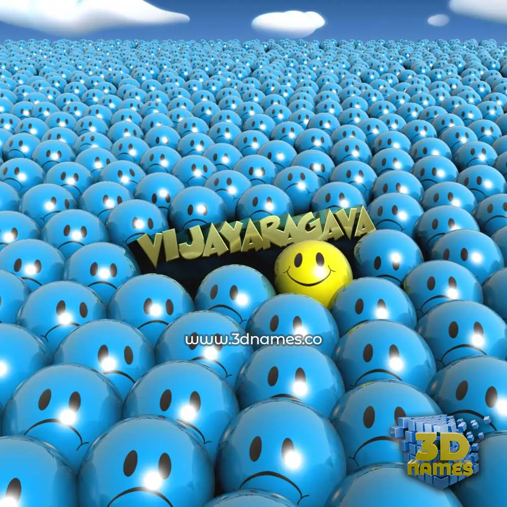 vijayaragava in Special Smileys style - 3D name wallpaper