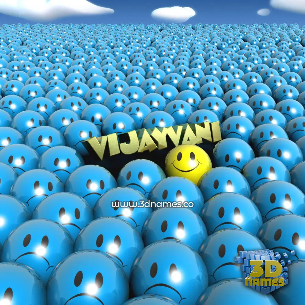 vijayvani in Special Smileys style - 3D name wallpaper