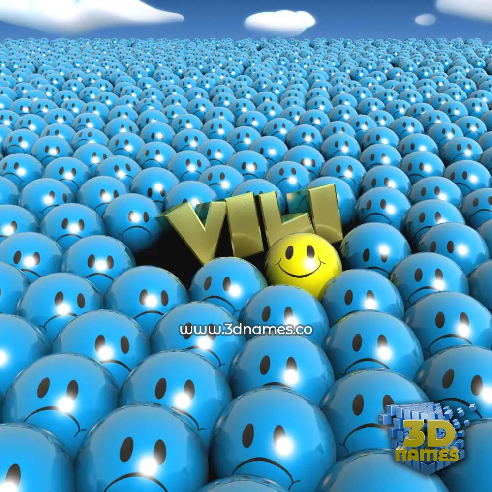 vili in Special Smileys style - 3D name wallpaper