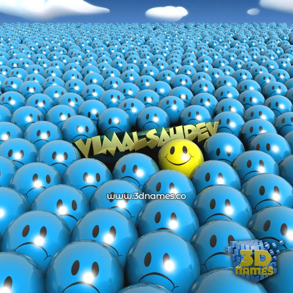 vimalsahdev in Special Smileys style - 3D name wallpaper