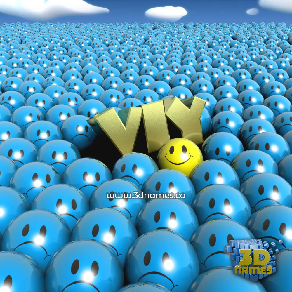 viy in Special Smileys style - 3D name wallpaper
