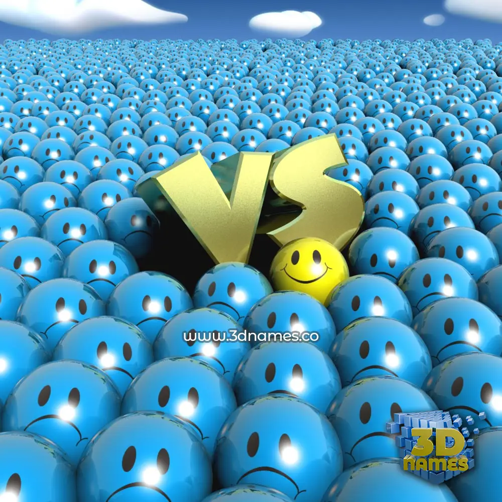 vs in Special Smileys style - 3D name wallpaper