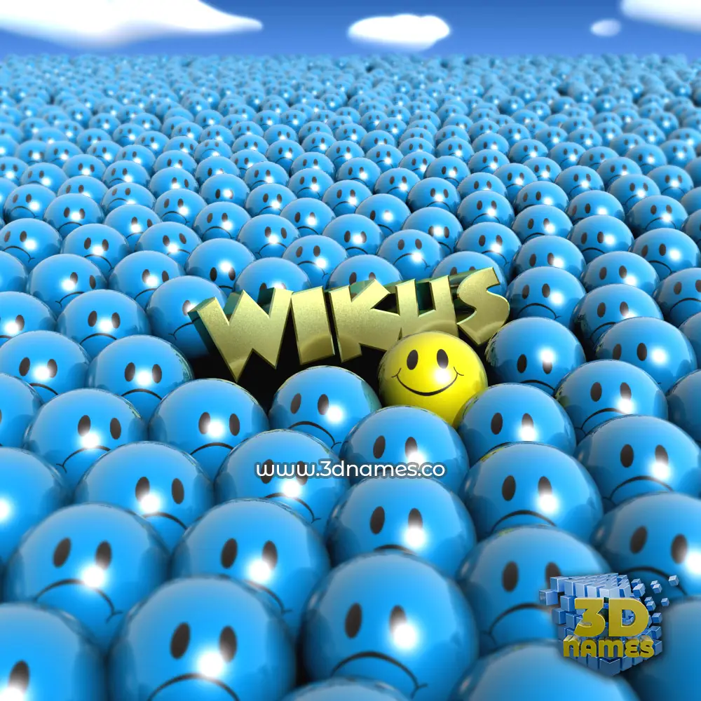 wikus in Special Smileys style - 3D name wallpaper