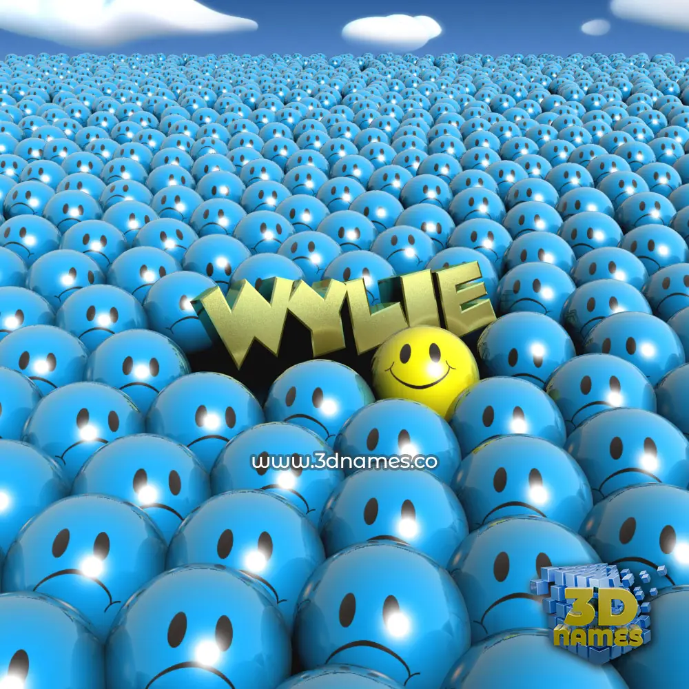 wylie in Special Smileys style - 3D name wallpaper