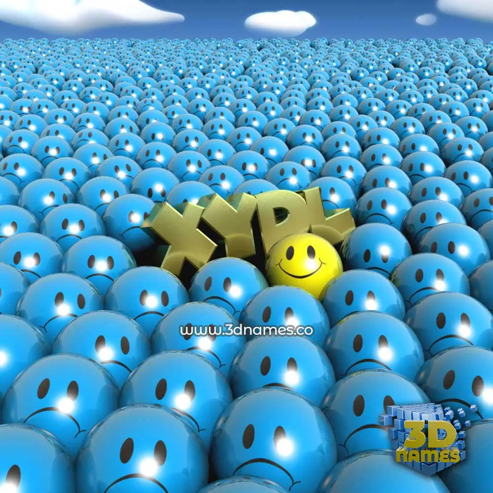 xydl in Special Smileys style - 3D name wallpaper