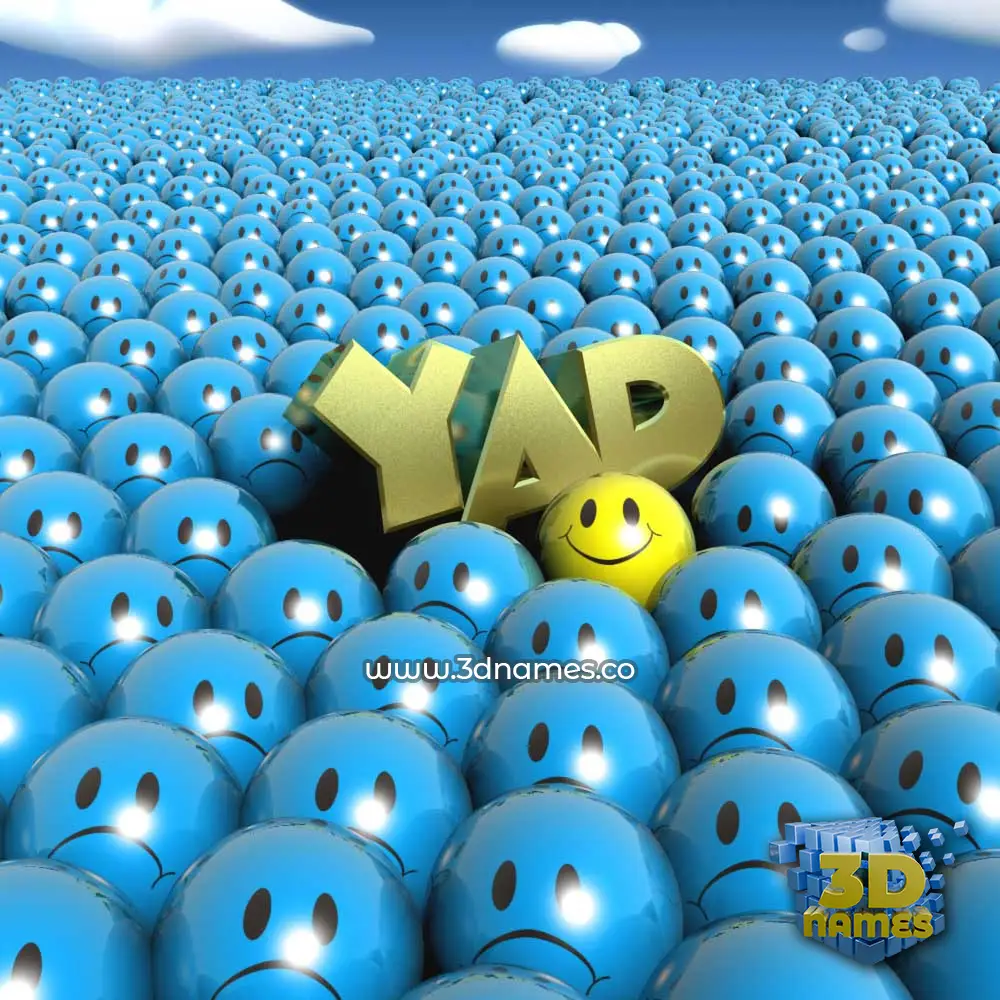 yad in Special Smileys style - 3D name wallpaper